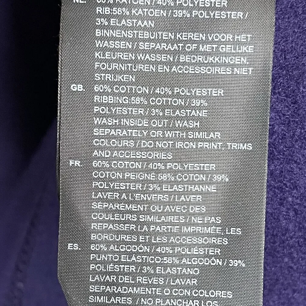 G Star Raw Sweater‎ Mens Medium Purple Pullover Casual Preppy Logo Adult